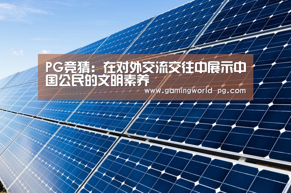 PG竞猜:在对外交流交往中展示中国公民的文明素养(图4) PG棋牌